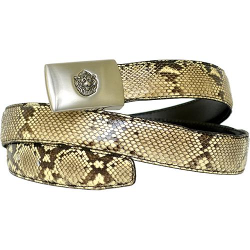 Giorgio Brutini Natural Genuine Python Snake Skin Belt